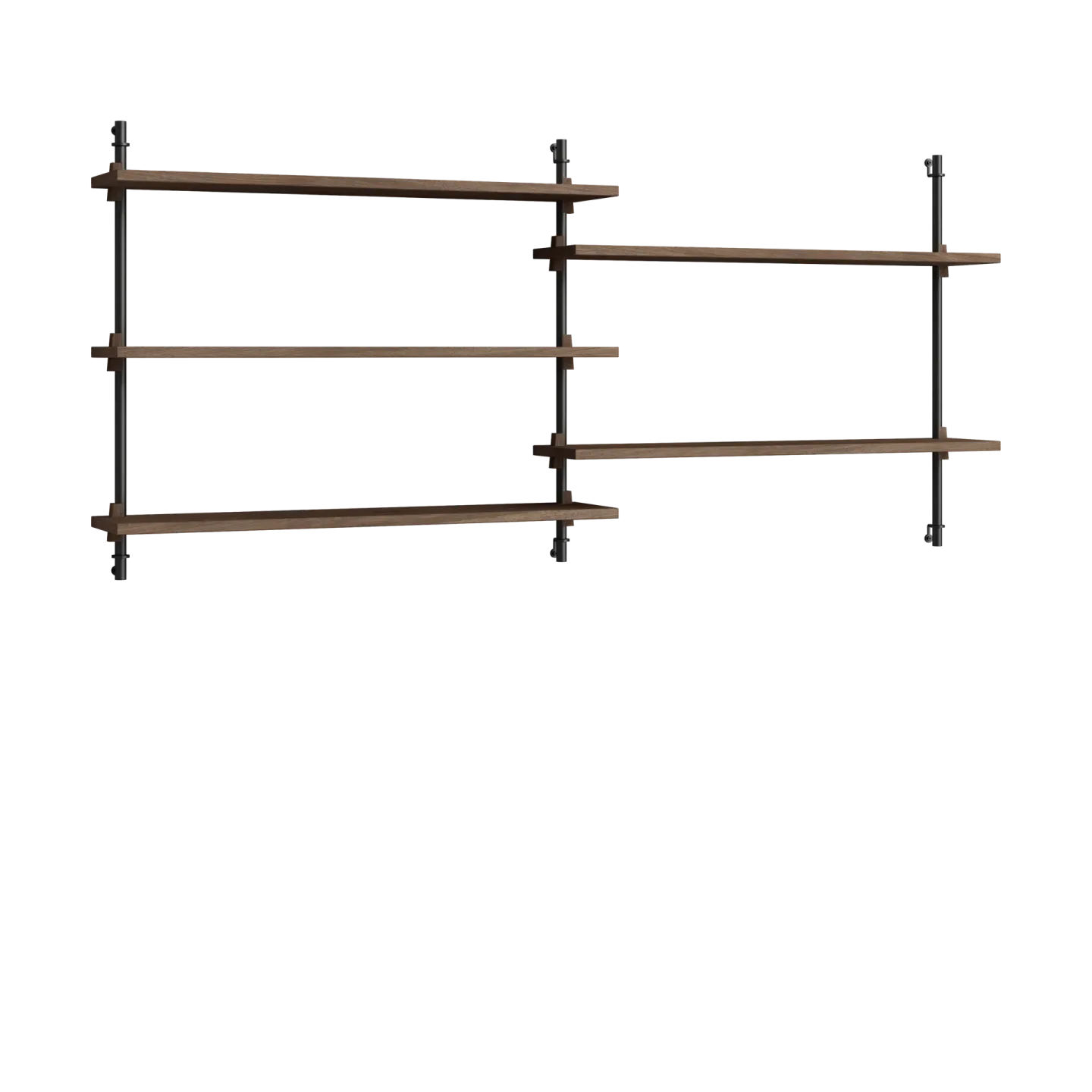 MOEBE Moebe wall shelving ws.65.2.B Rökt ek-svart