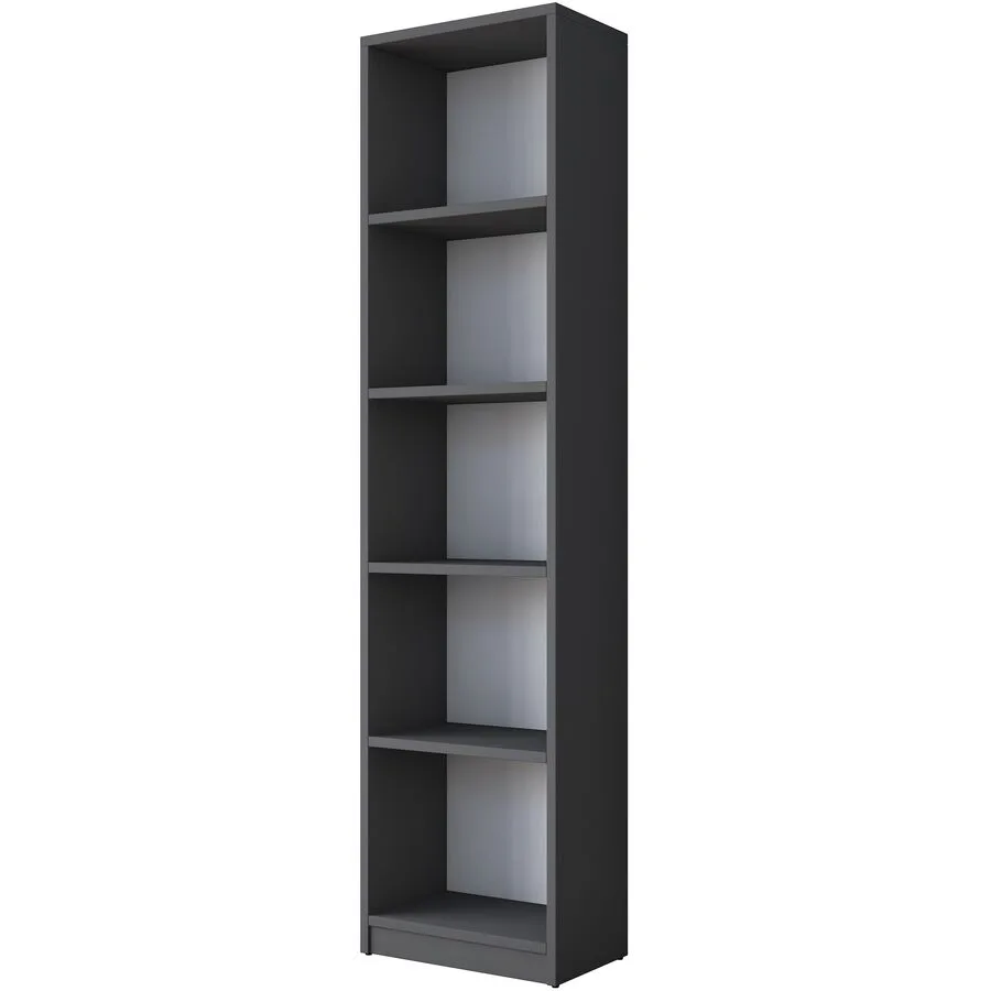 Bücherregal Yemek anthrazit Melaninbeschichtete Mischholz (Spanplatte) B 40 cm H 161.8 cm