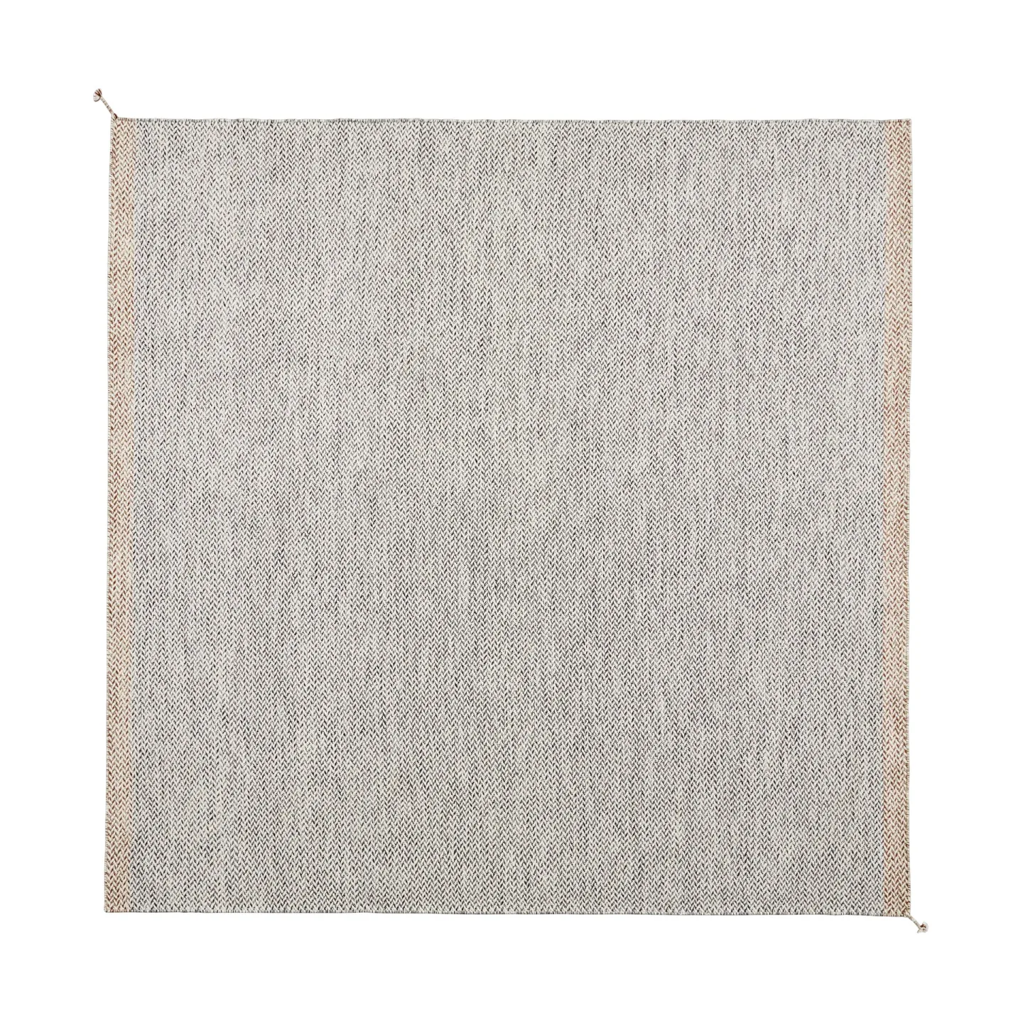 Muuto Ply Wollteppich 240x240 cm Black-white