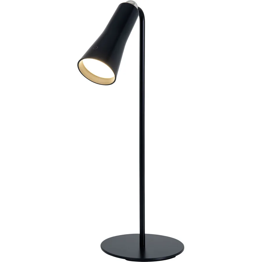 Tischlampe Banten Schwarz Kunststoff/Metall 12 cm 14 cm - LED - Lichtfarbe: Helles Neutralweiss - Material: Metall/Kunststoff - Tischlampe- LED