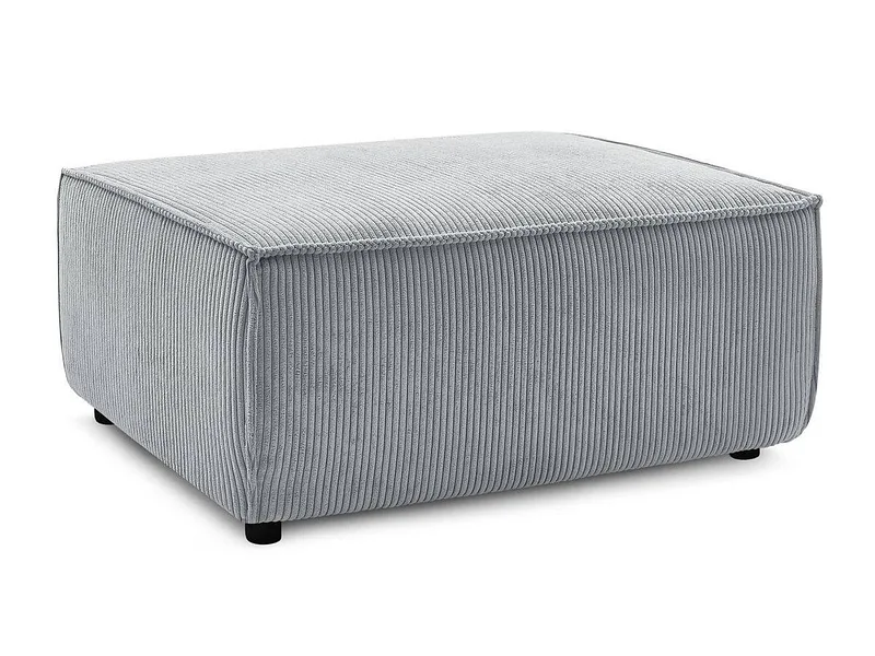 Hocker BOBOCHIC NIHAD 70x100x44cm cord-stoff hellgrau