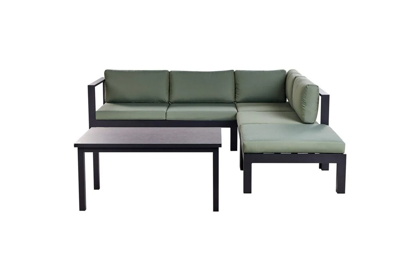 Loungegrupp Messina Grön/svart/grå - Grön/svart/grå