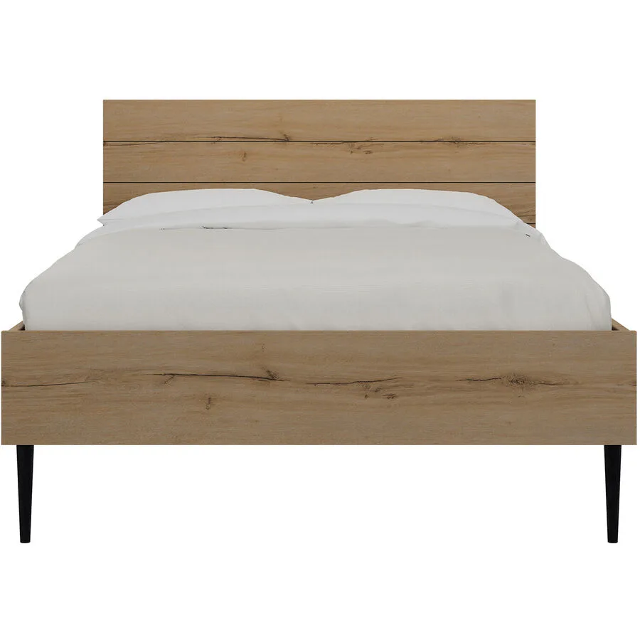 Bett Lusi Eiche Dekor Holzwerkstoff 120 x 200 cm