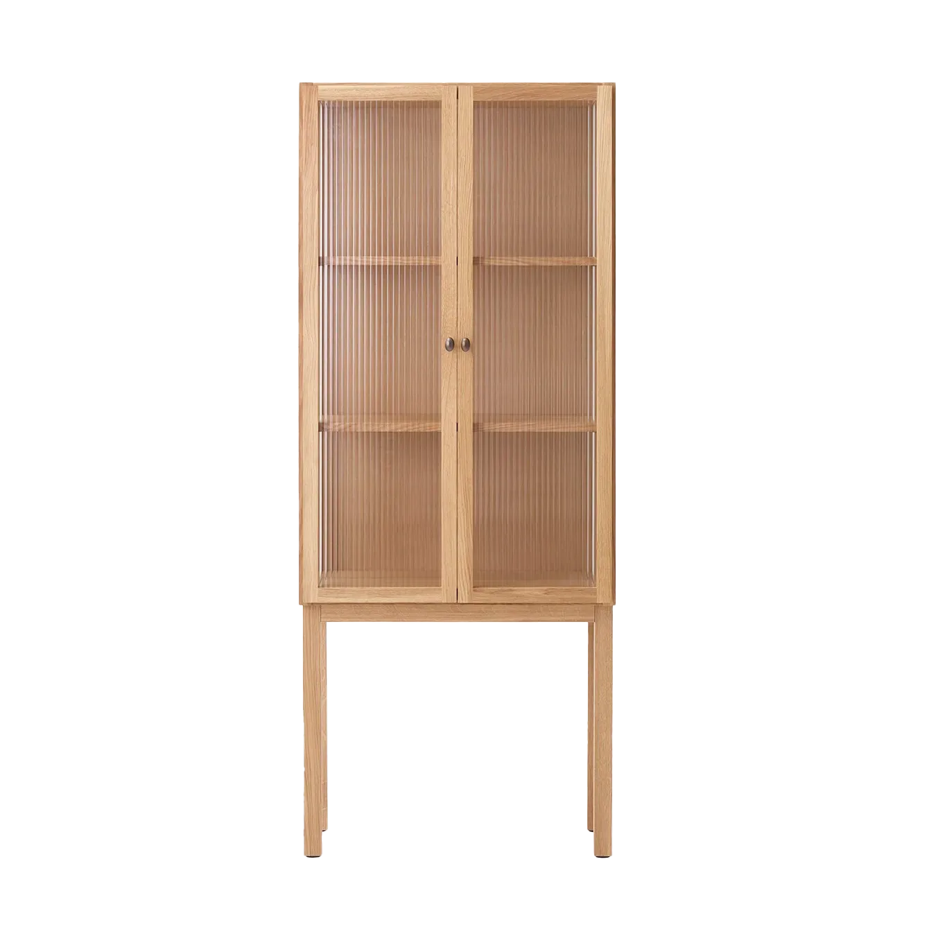 Audo Copenhagen Curiosity skåp med glasdörr 168 cm Oak