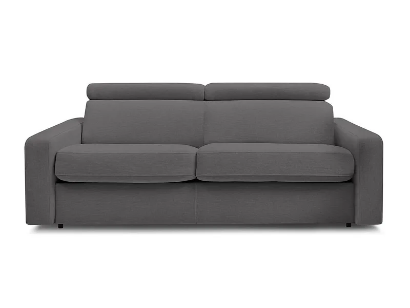 3er Sofa BOBOCHIC MONACO Stoff dunkelgrau