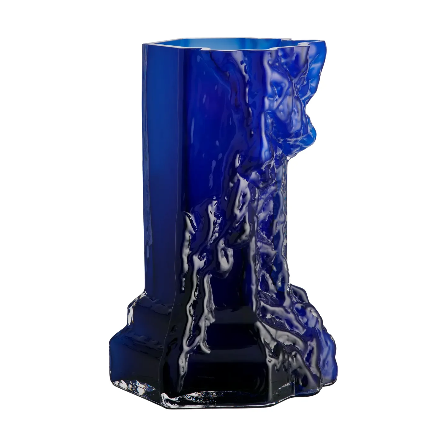 Kosta Boda Rocky Baroque vas 35 cm Deep blue