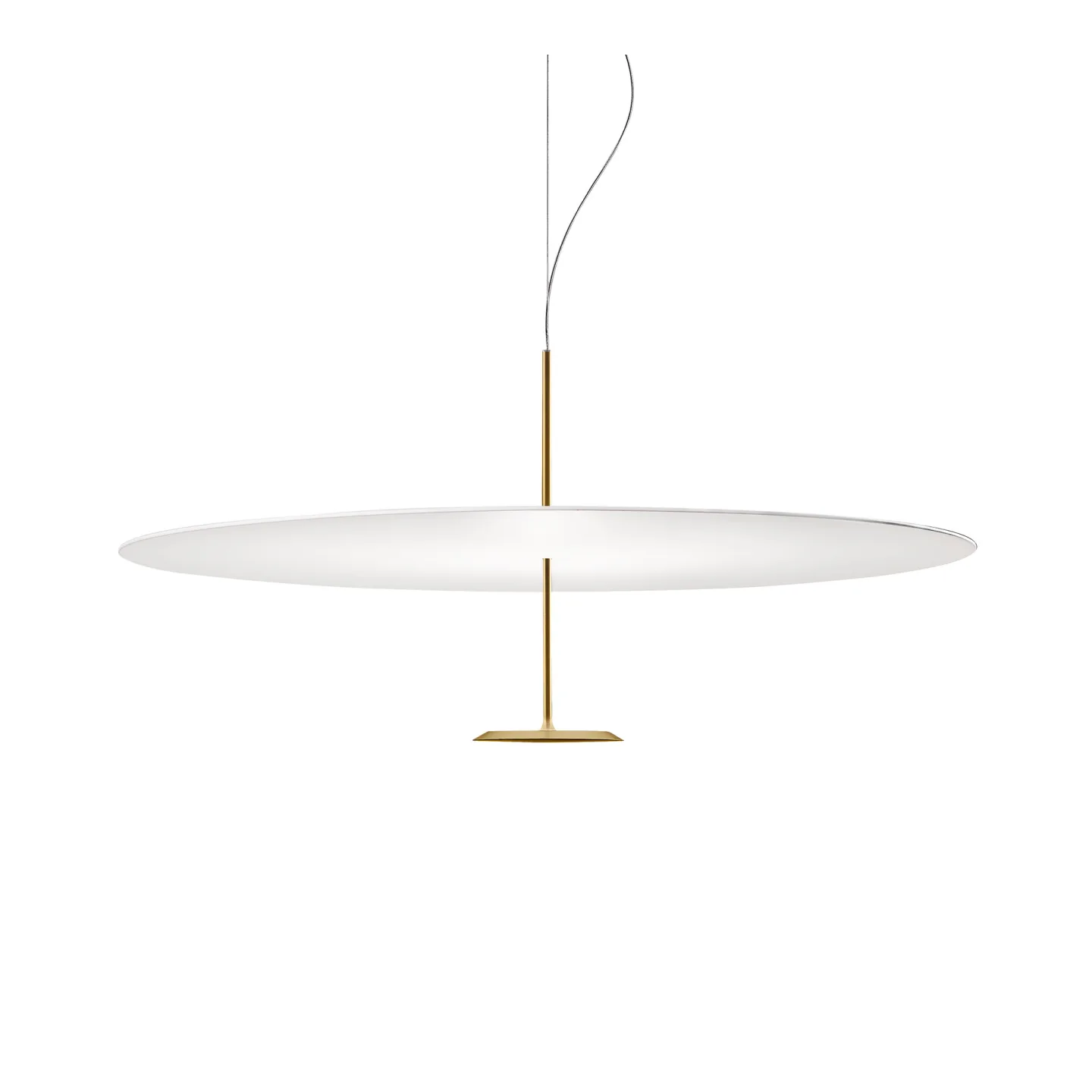 Lumina - DOT 800 pendellampa mässing - Pendellampor - Foster & Partners - Guld - Metall