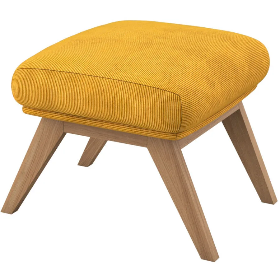 Hocker Halani senfgelb Stoff B 41 T 54 H 41 cm