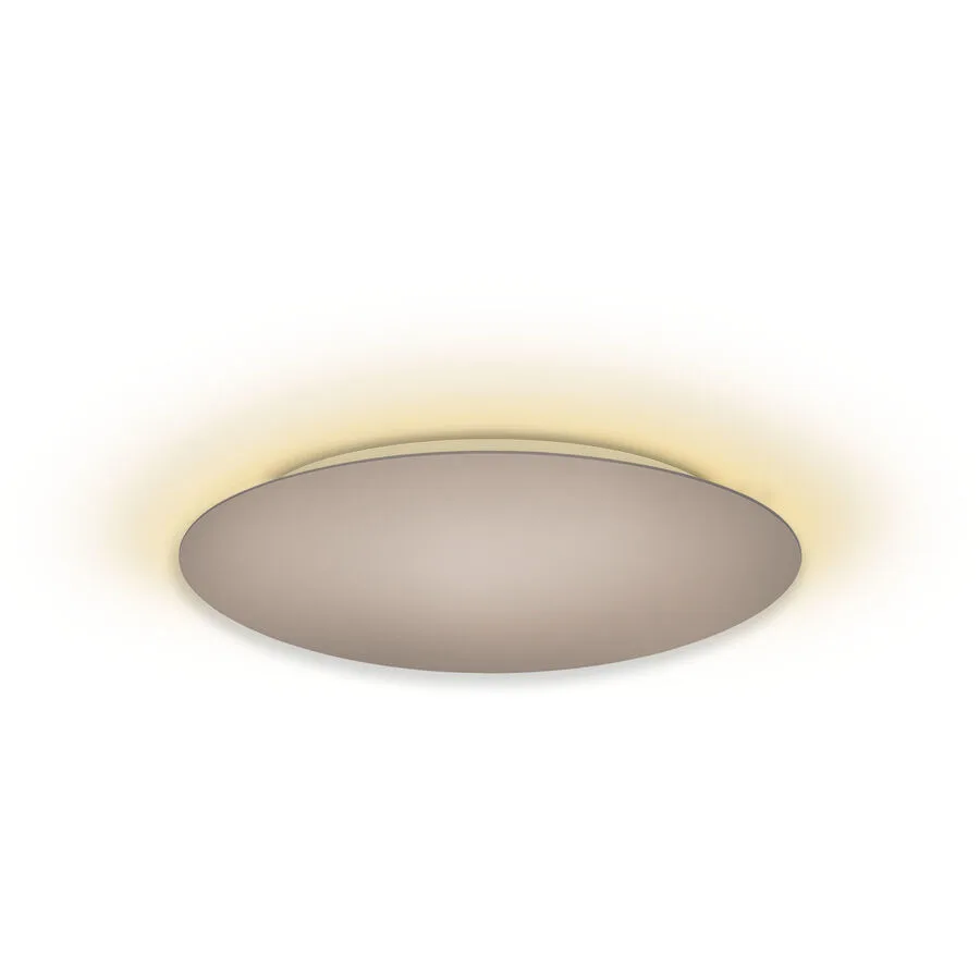 Escale Deckenlampe Blade Braun/Grau Aluminium 59 cm 3.5 cm - Farbe: taupe - LED - Lichtfarbe: Extra warmweiss - LED Energiesparlampen