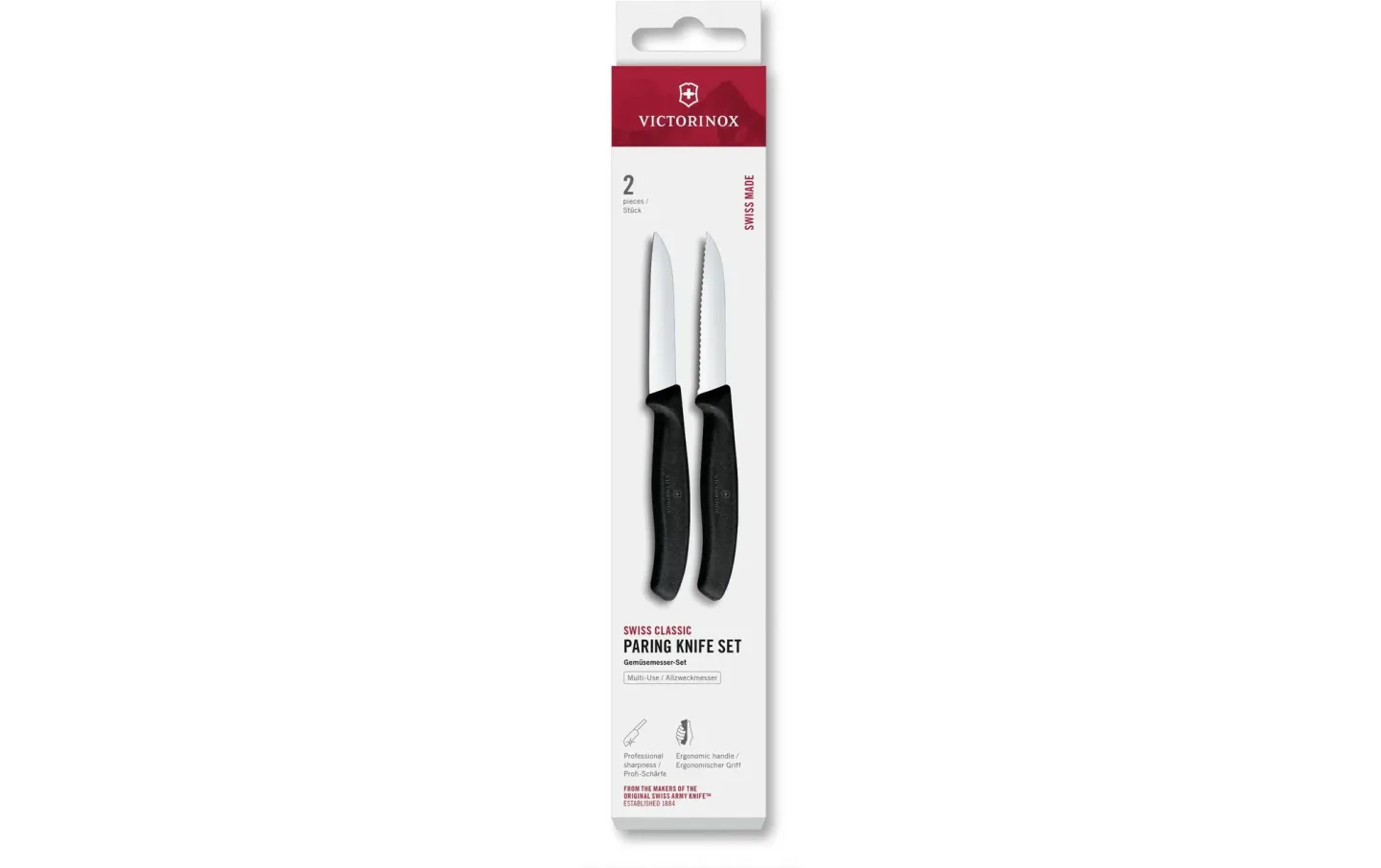 Alltron Messer-Set Swiss Classic, 8 cm, 2 Stück Von Victorinox Schwarz | Schubiger Möbel