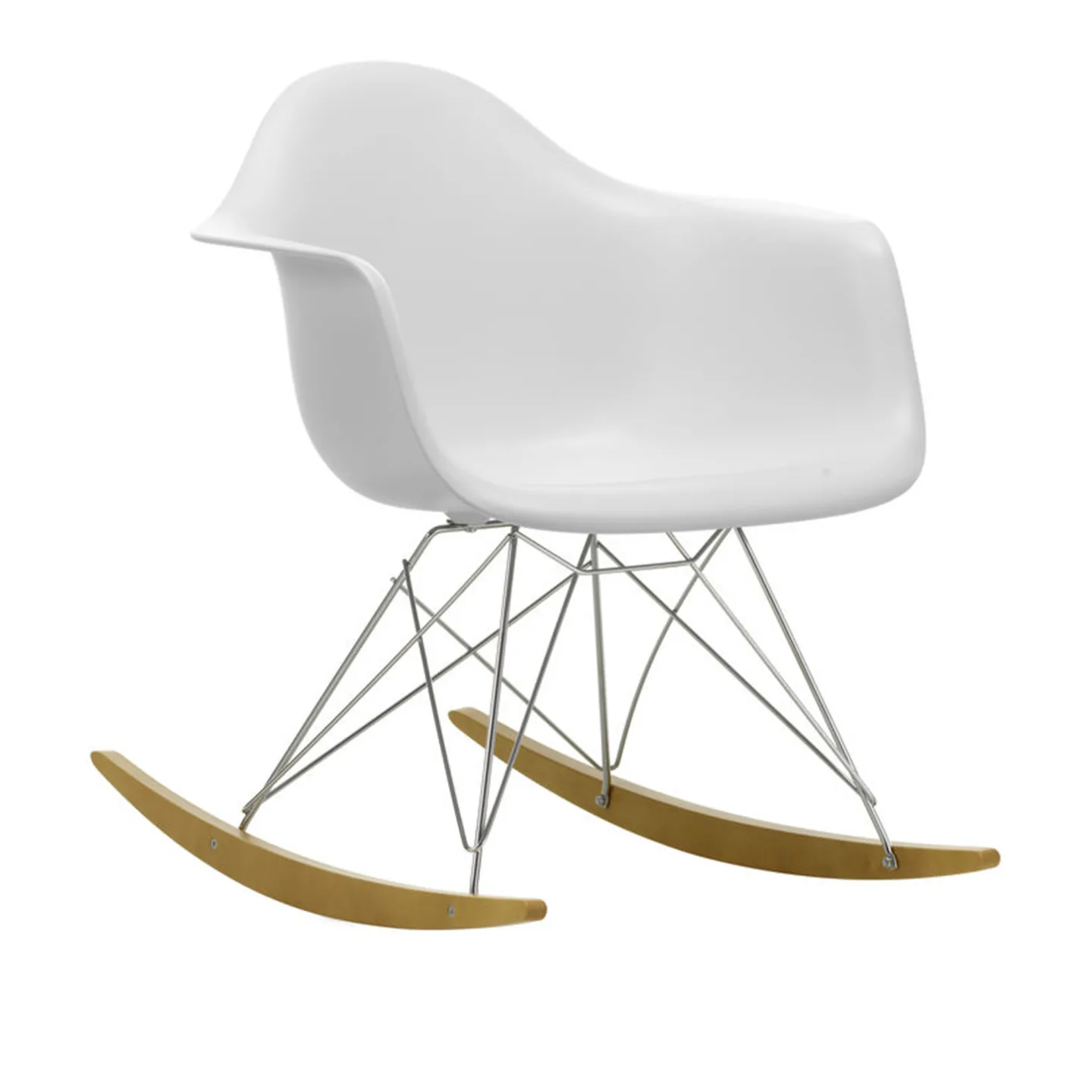 Vitra - Eames Plastic Armchair RAR - 34 Mustard - Basic Dark Base - Dark Maple - Fåtöljer - Charles & Ray Eames - Gul - Metall/Trä/Plast