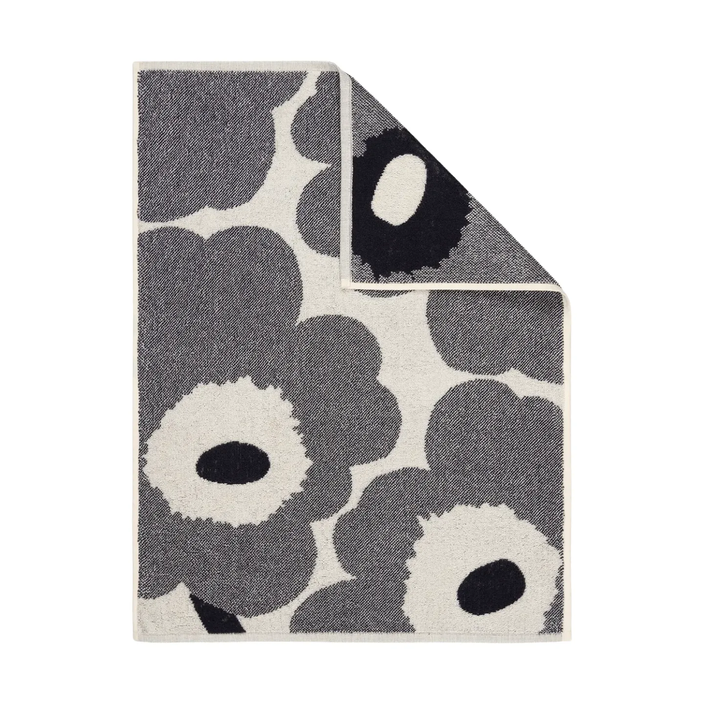 Marimekko Unikko Handtuch 50x70cm Off white-blueberry