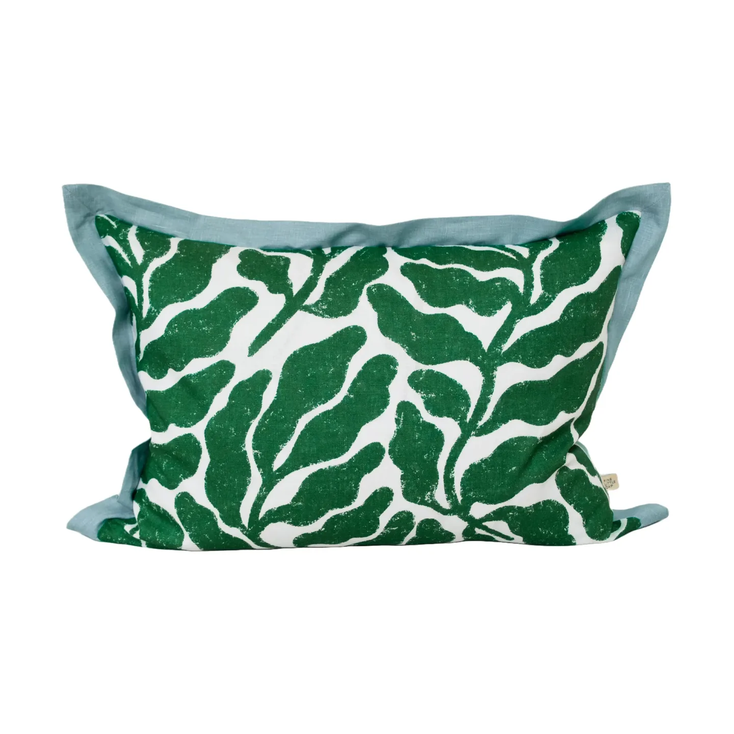 Fine Little Day Leaves kuddfodral konstraterande vinge 48x68 cm Green-blue