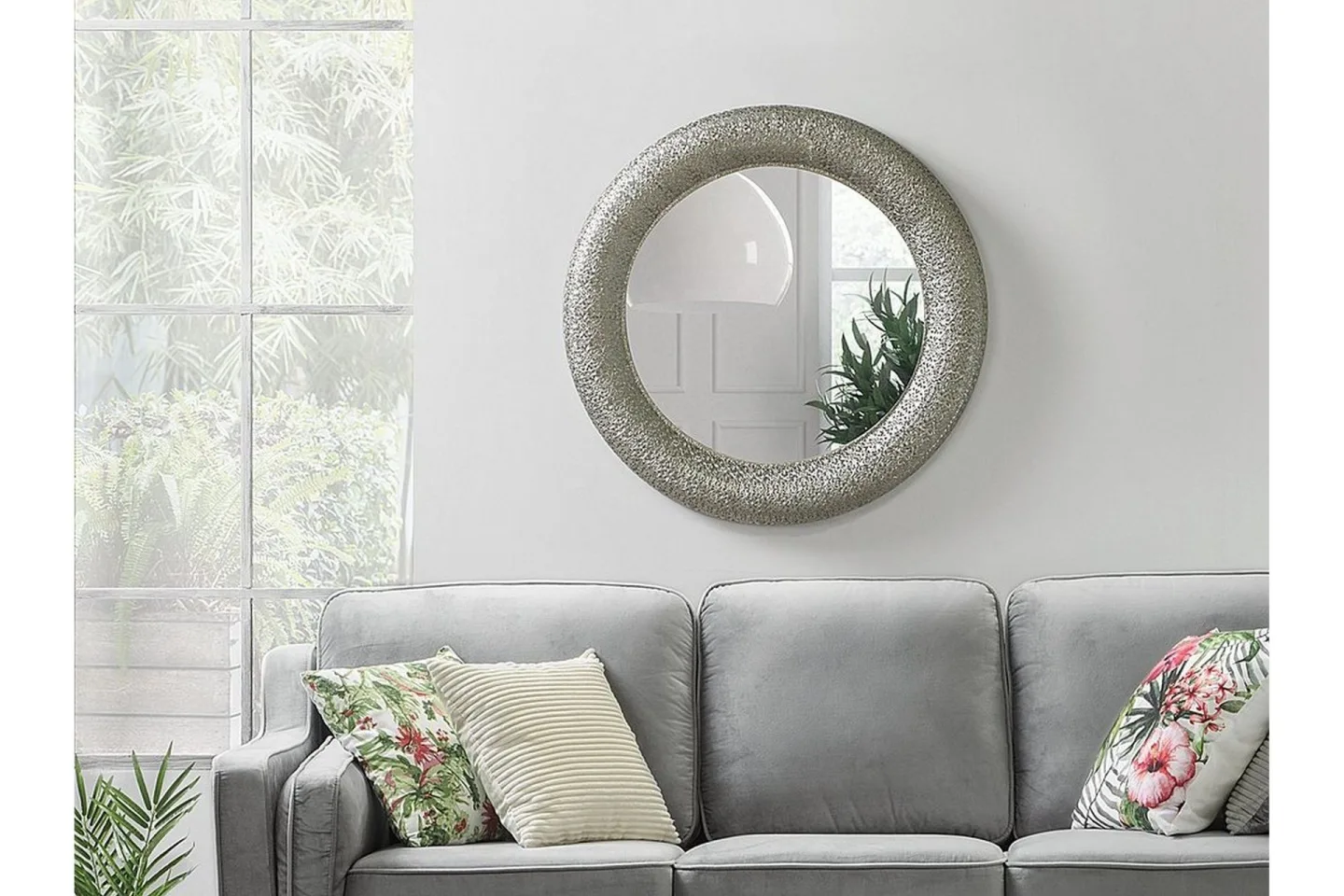 Channay Spegel 80 cm - Silver