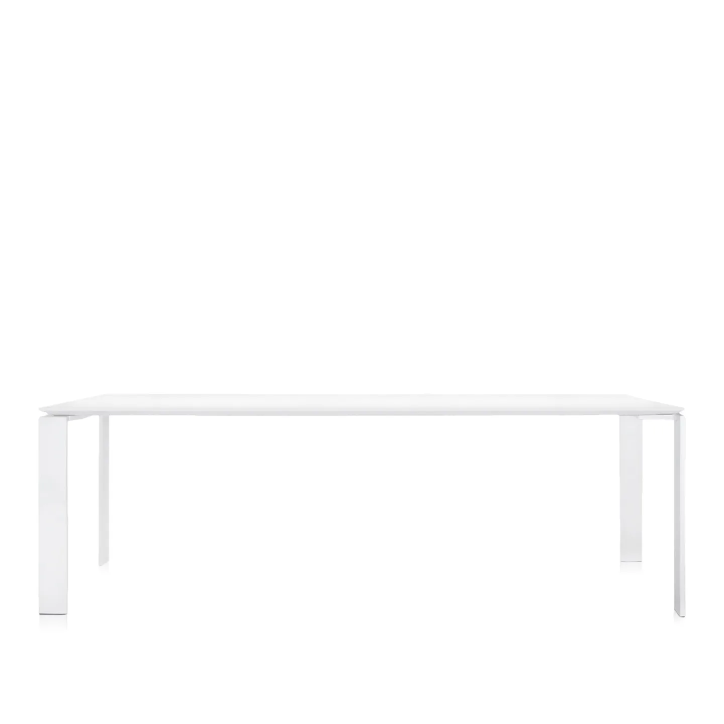 Kartell - Four Outdoor Table 5524 223 cm - Matbord utomhus - Ferrucio Laviani - Vit - Metall