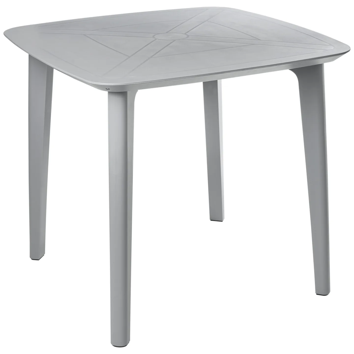 Matbord utomhus Sorico 86 cm 86 cm - Grå
