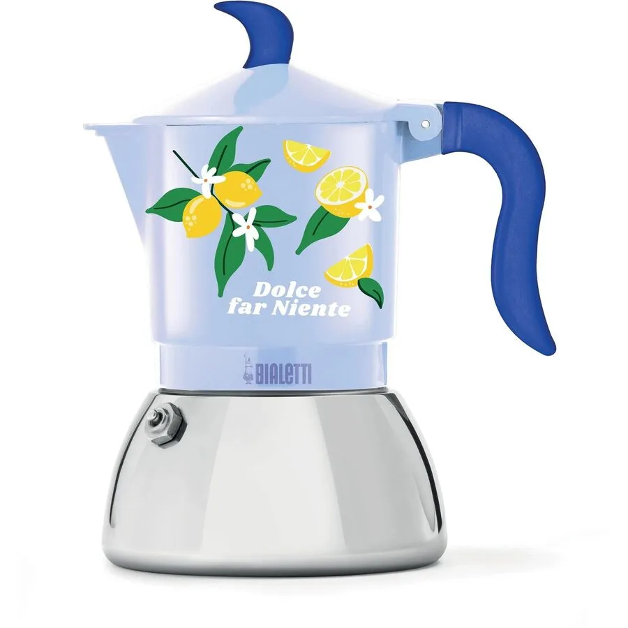 Espresso-Kocher Bialetti Blau, Grün, Grün, Gelb Aluminium/Metall B 14 cm - Farbe: Blau, Grün, Gelb