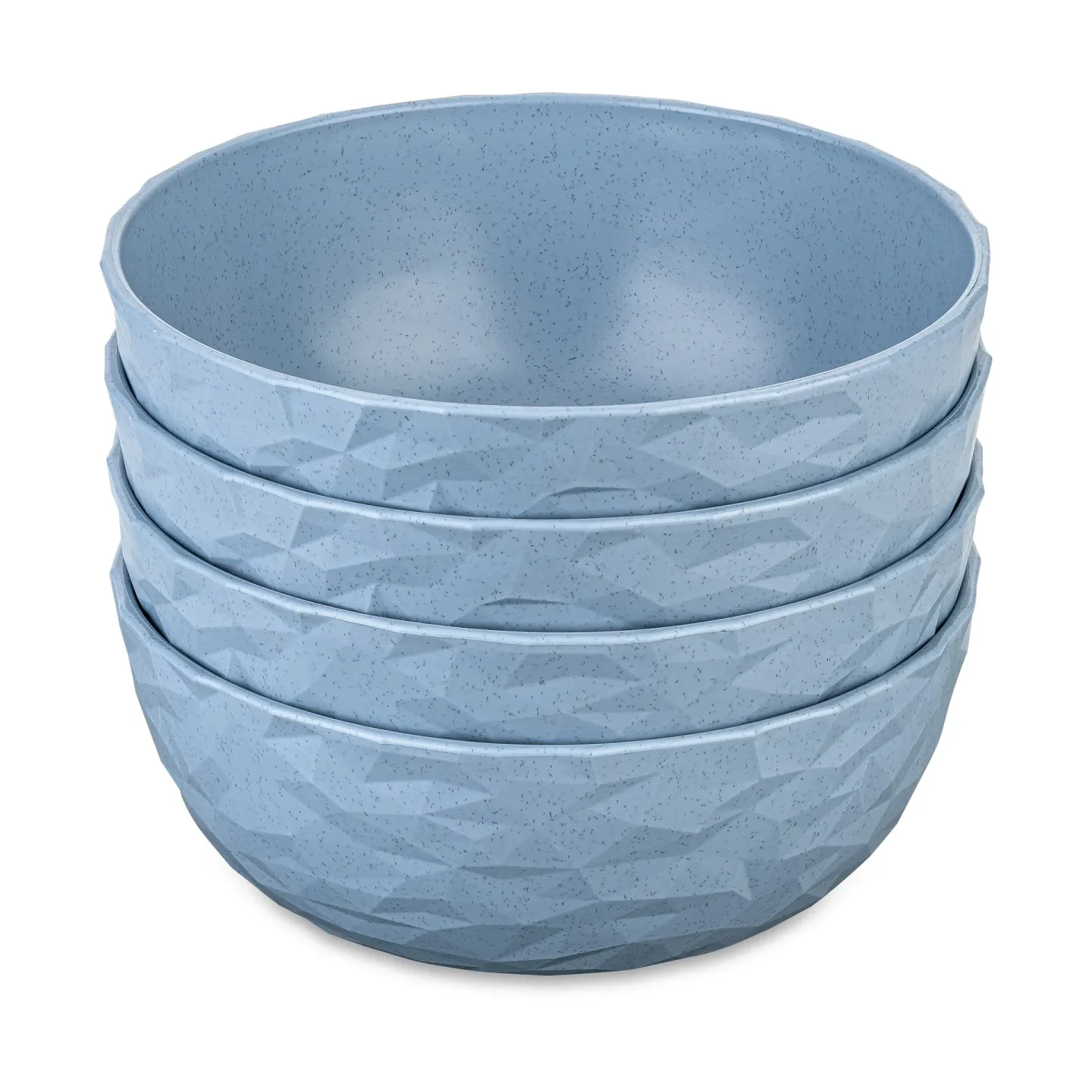 Koziol Club Schale Ø16,2 cm 4er-Pack biozirkulärer Thermoplast Nature flower blue