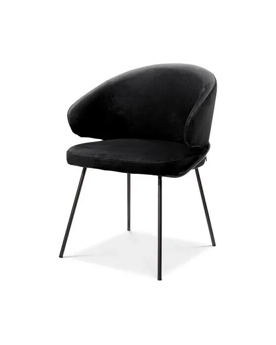 Kinley spisestol roche black velvet