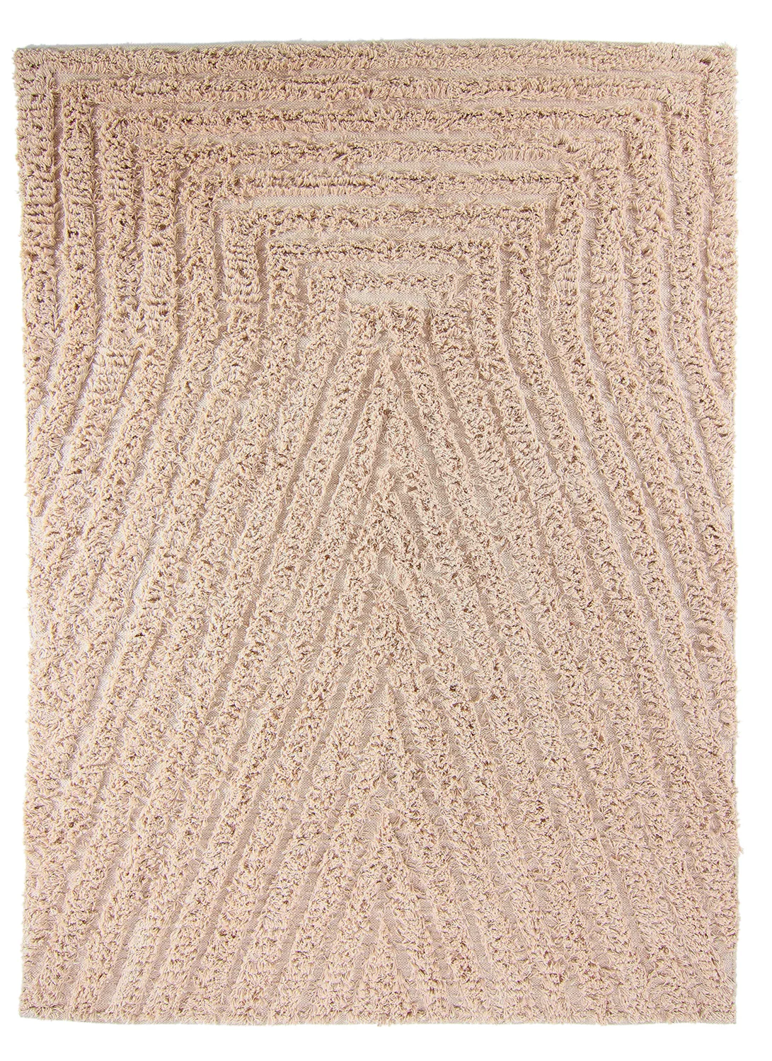 Ryetepper - Indra Natural Cotton Shaggy (beige) (Størrelse: 160 x 230 cm)