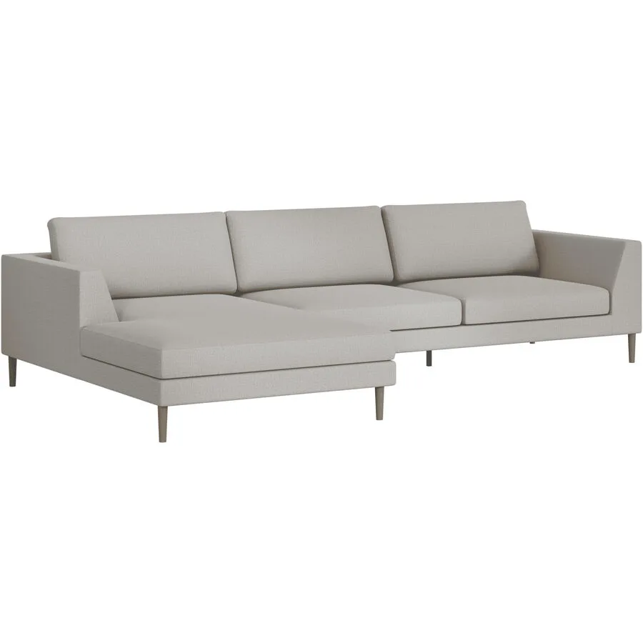 Ecksofa Domino Beige Stoff 310 cm 181 cm - Möbel Konfigurator: Traummöbel individuell zusammenstellen