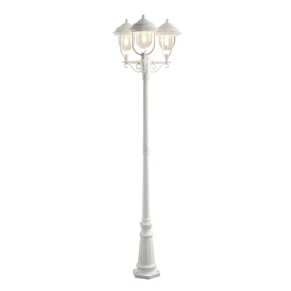 Konstsmide - Parma 218cm - Stolpe - Vit