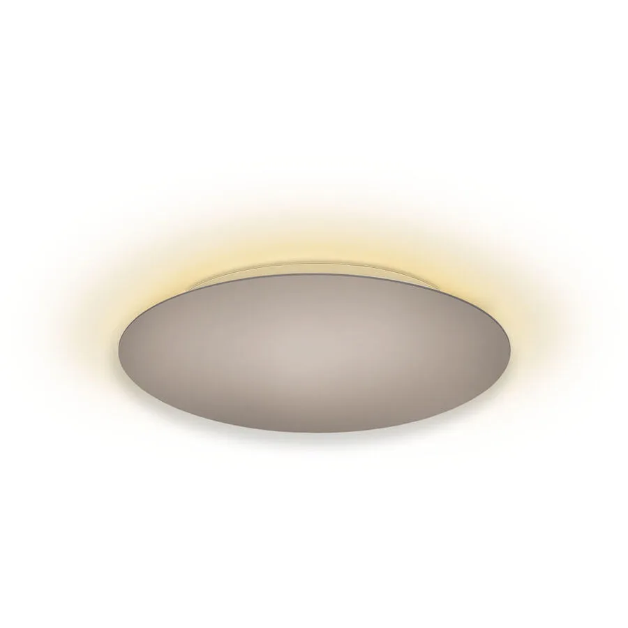 Escale Deckenlampe Blade Braun/Grau Aluminium 34 cm 3.5 cm - Farbe: taupe - LED - Lichtfarbe: Extra warmweiss - LED Energiesparlampen