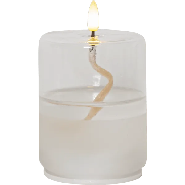 Star Trading - Lykta Flamme Float - Batteriljus - Transparent