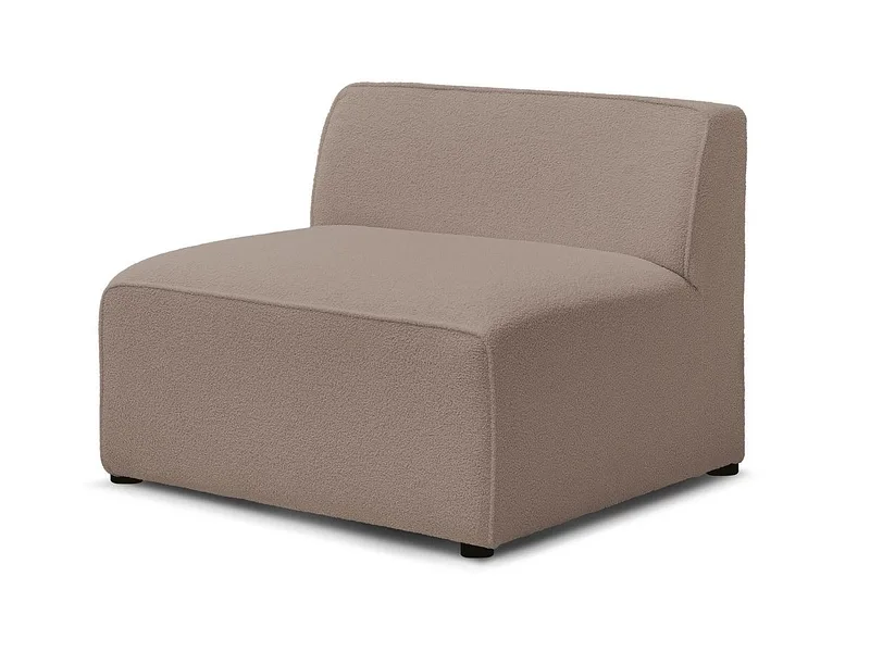 Modulare Sessel für Sofa BOBOCHIC MEGEVE Boucle-Stoff rotbraun