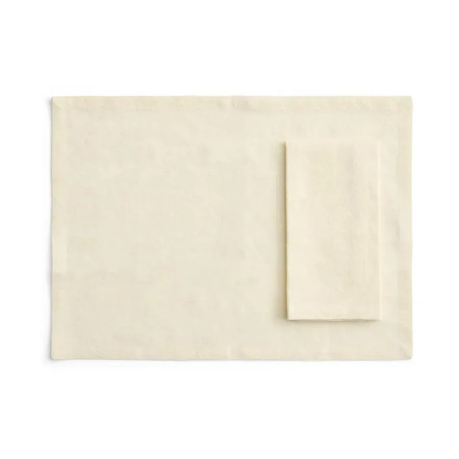 HAY Tavolo Tischset/Serviette 4er-Pack Soft yellow