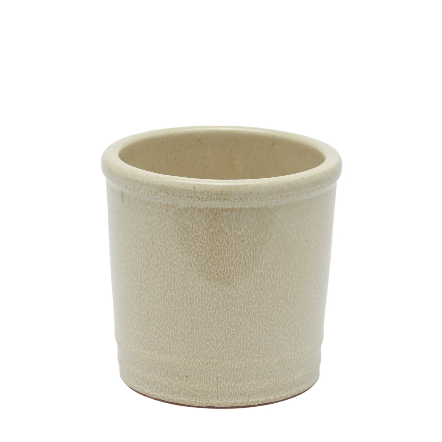 Edg Pflanzengefäss Übetopf Keramik Cremè H: 18 cm | Schubiger Möbel