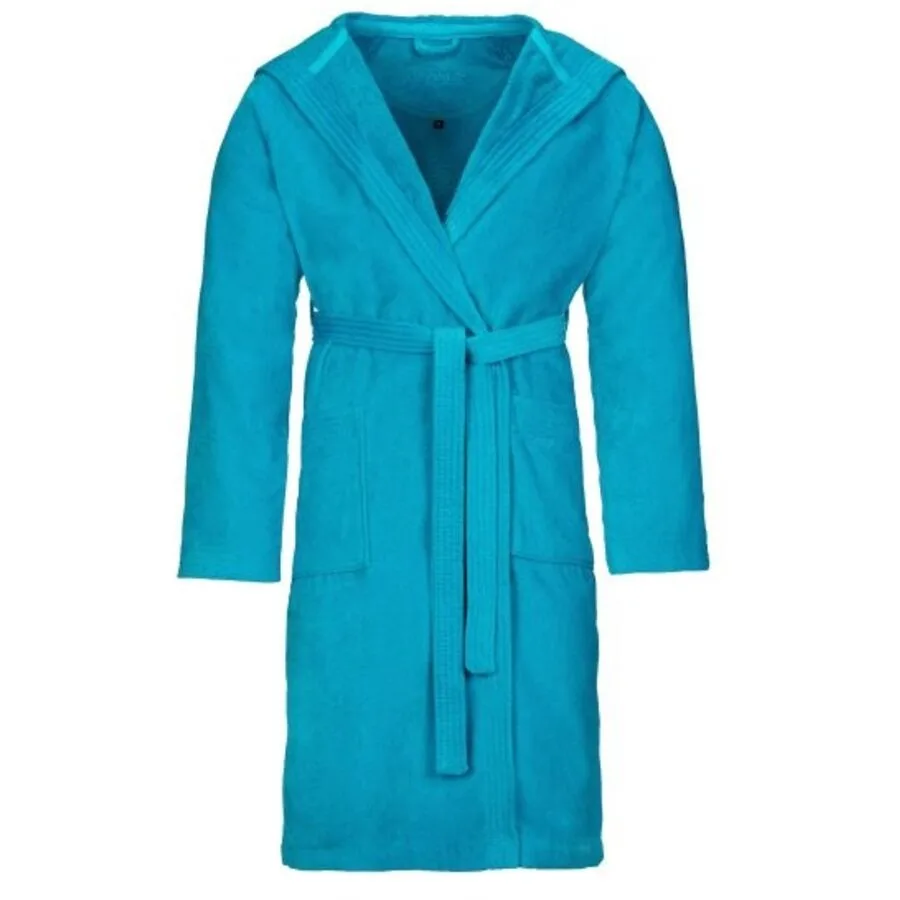 Vossen Bademantel Texas M turquoise Baumwolle M
