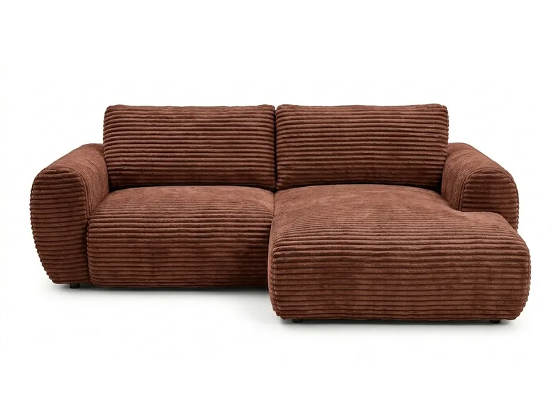 Ecksofa BOBOCHIC LUCIEN Cord-Stoff orange