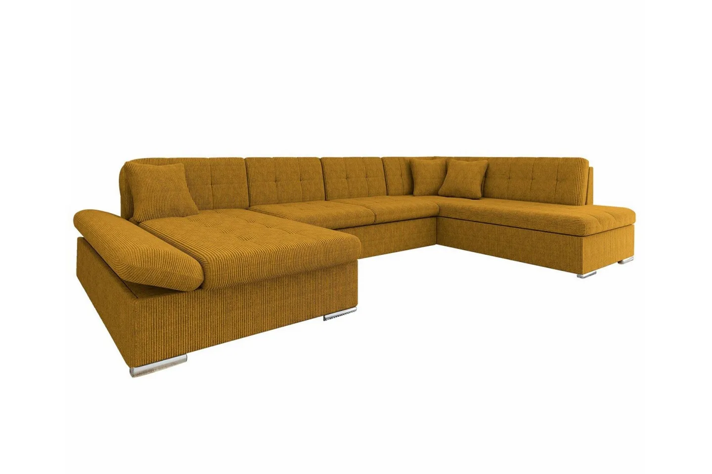 Zumar 4-sits Hörnbäddsoffa Dark yellow -