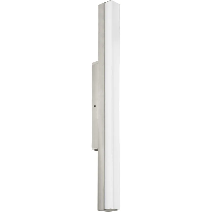 Eglo Wandlampe Torretta Grau Stahl 4 cm - Farbe: Nickel matt - LED - Lichtfarbe: Helles Neutralweiss - LED Energiesparlampen