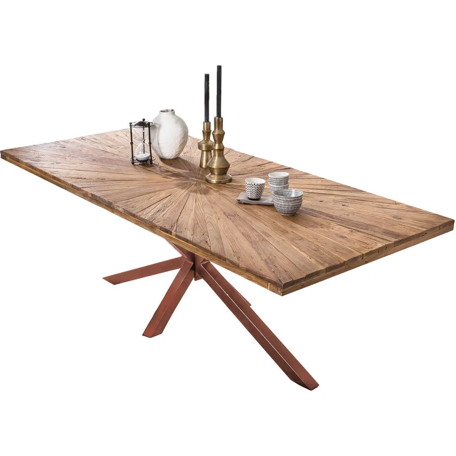 Esstisch Stella natur Teak Massivholz B 160 T 90 cm