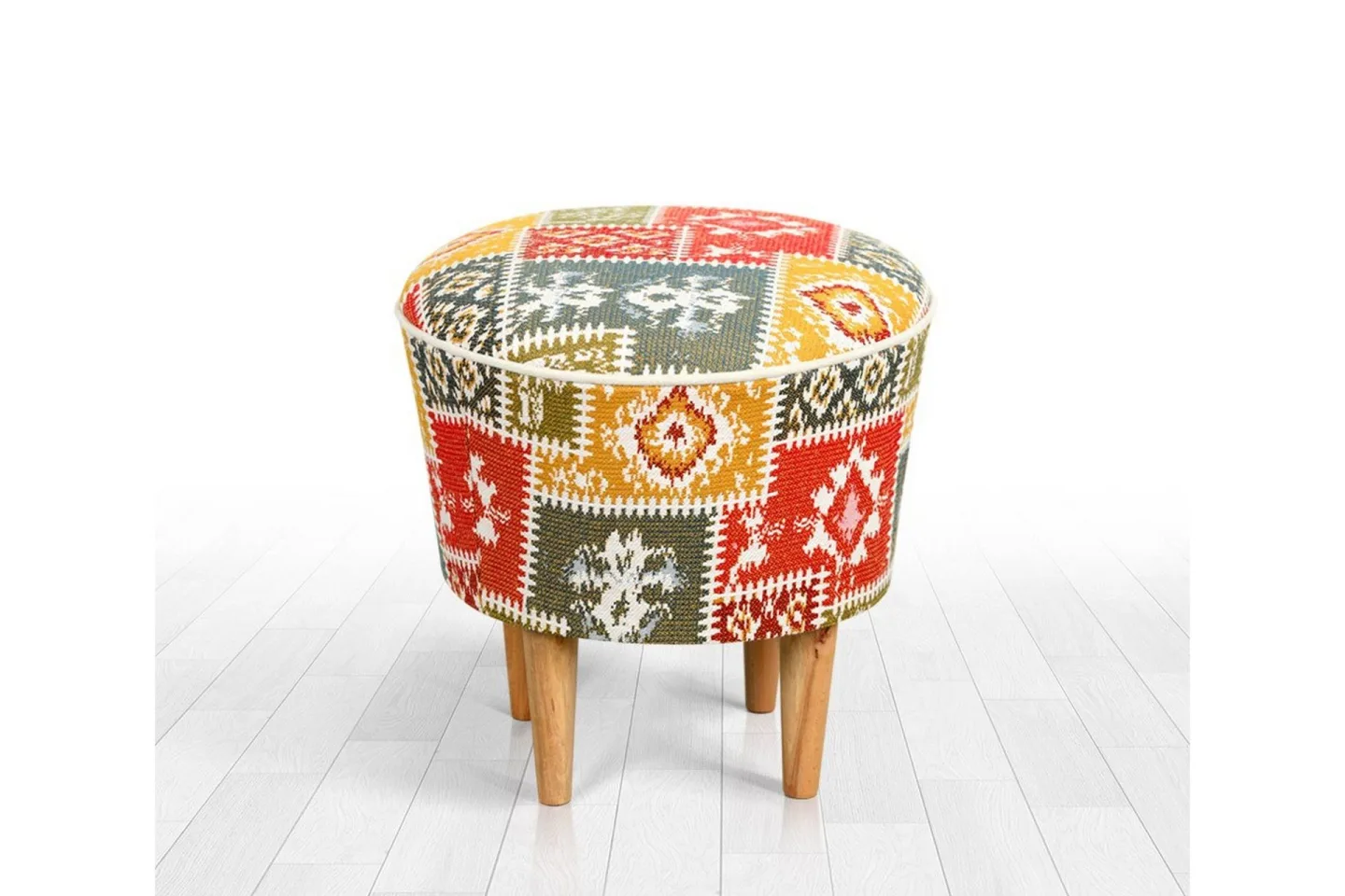 Sweetwater Sittpuff 42 cm - Beige/Röd