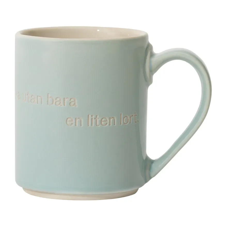 Design House Stockholm Astrid Lindgren Tasse, annars är man ingen människa Schwedischer Text