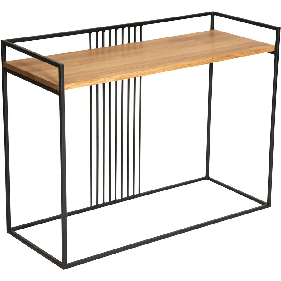 Konsole Wise natur geölt Wildeiche/Metall B 100 H 75 cm