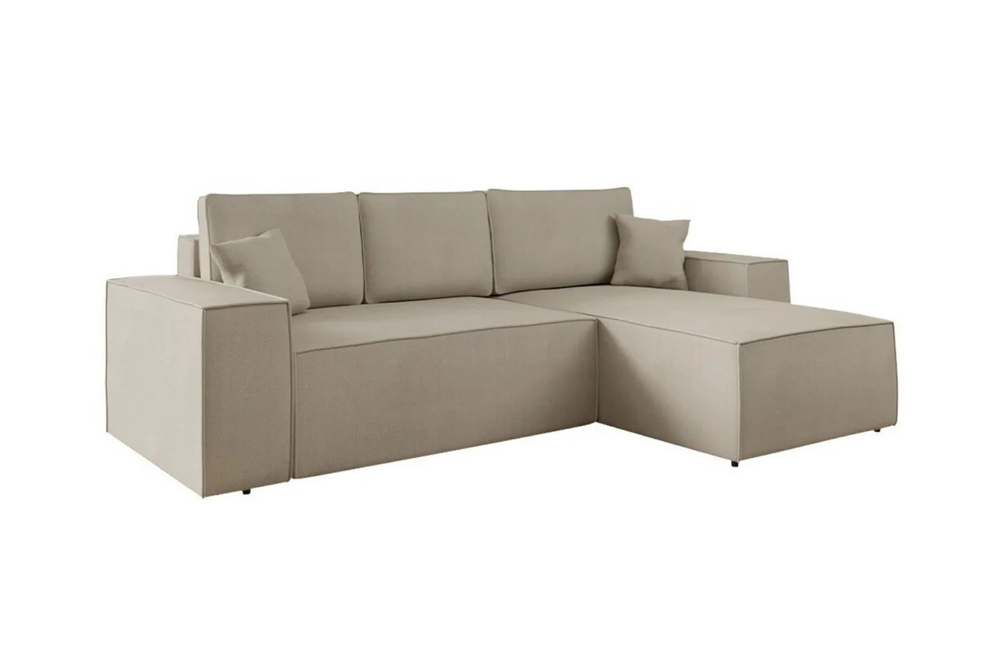 Knocklong 3-sits Hörnbäddsoffa - Ljusbrun