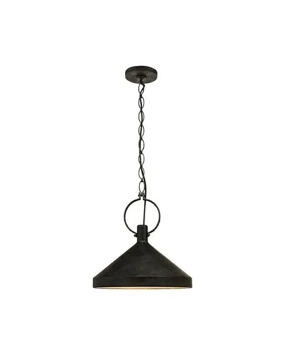 Limoges Large Pendant Natural Rust/Black Shade