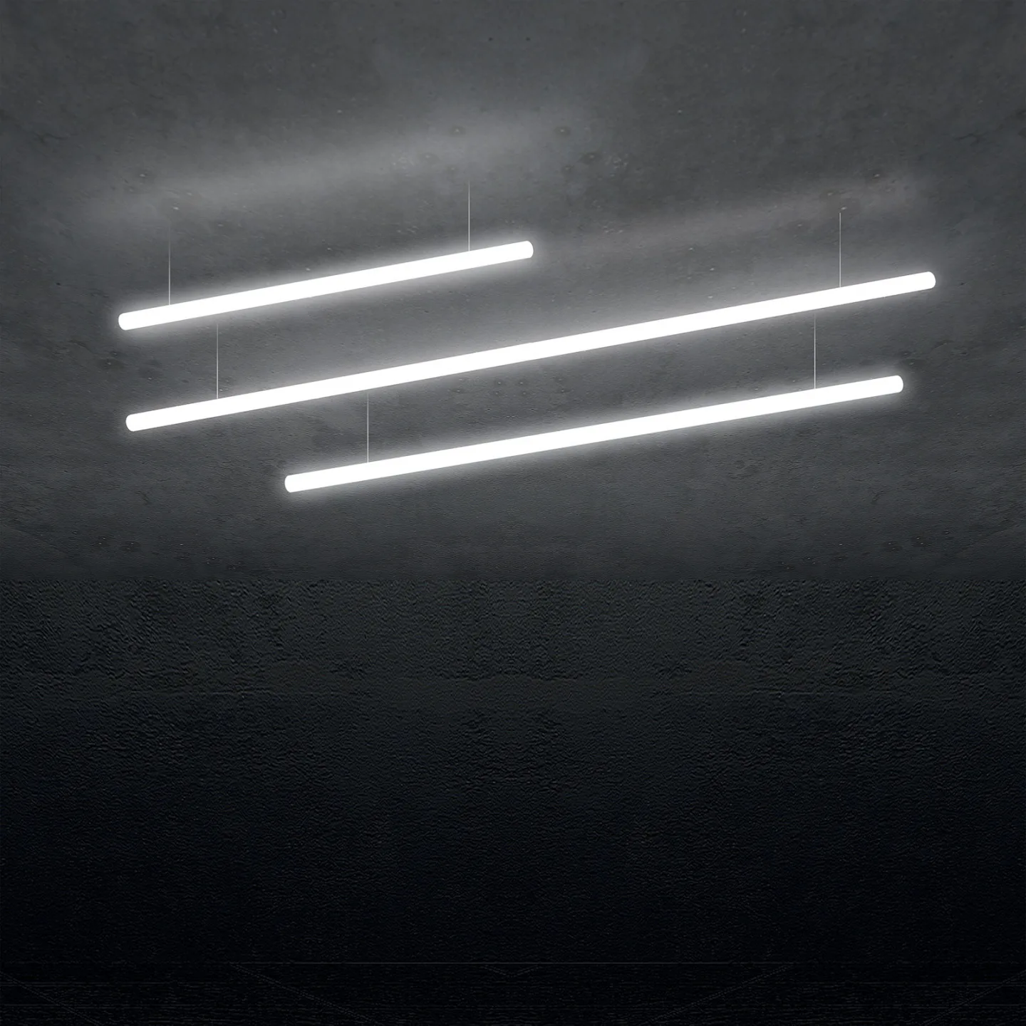 Alphabet Of Light Linear 180 Pendelleuchte Push/Dali White - Artemide - Wohnzimmer - Design - Kunststoff - Einflammig