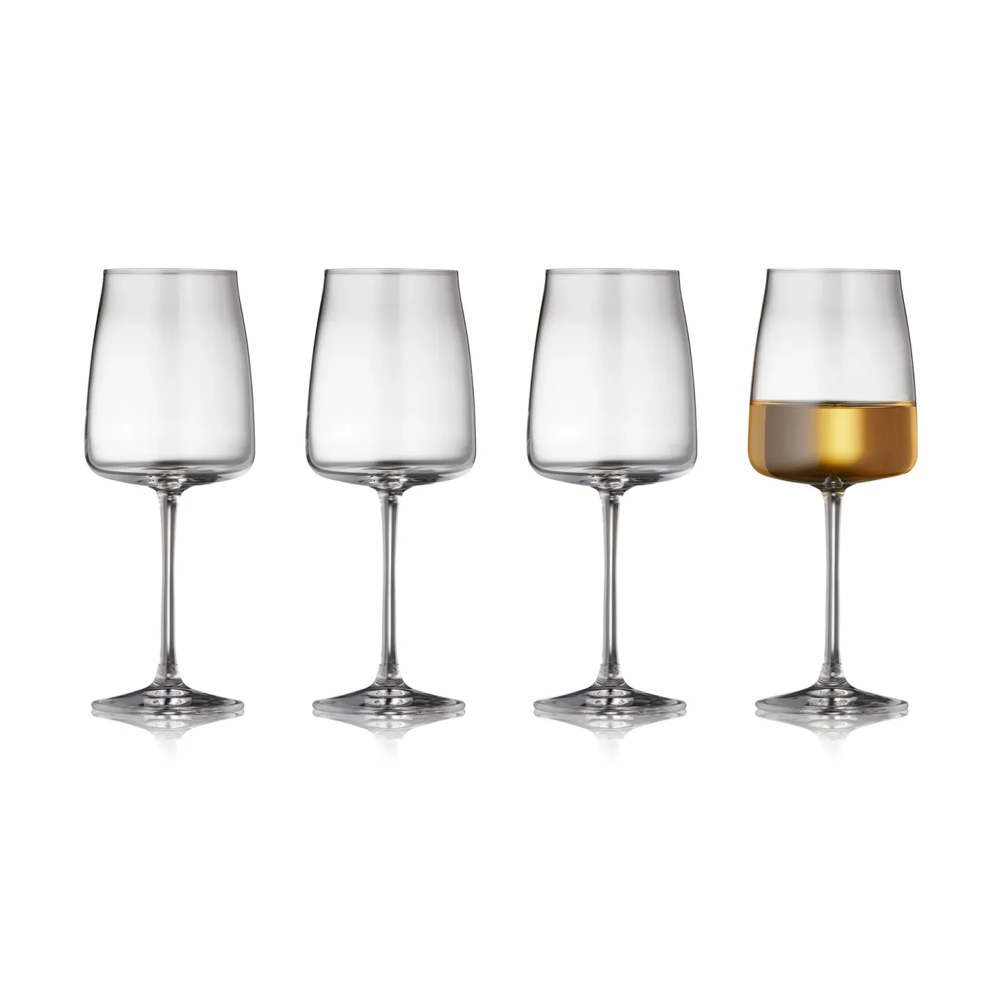 Lyngby Glas Zero Weißweinglas 43 cl 4er Pack Kristall