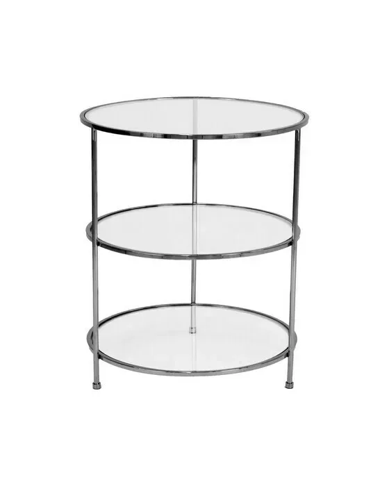 Layer Side Table Black Chrome