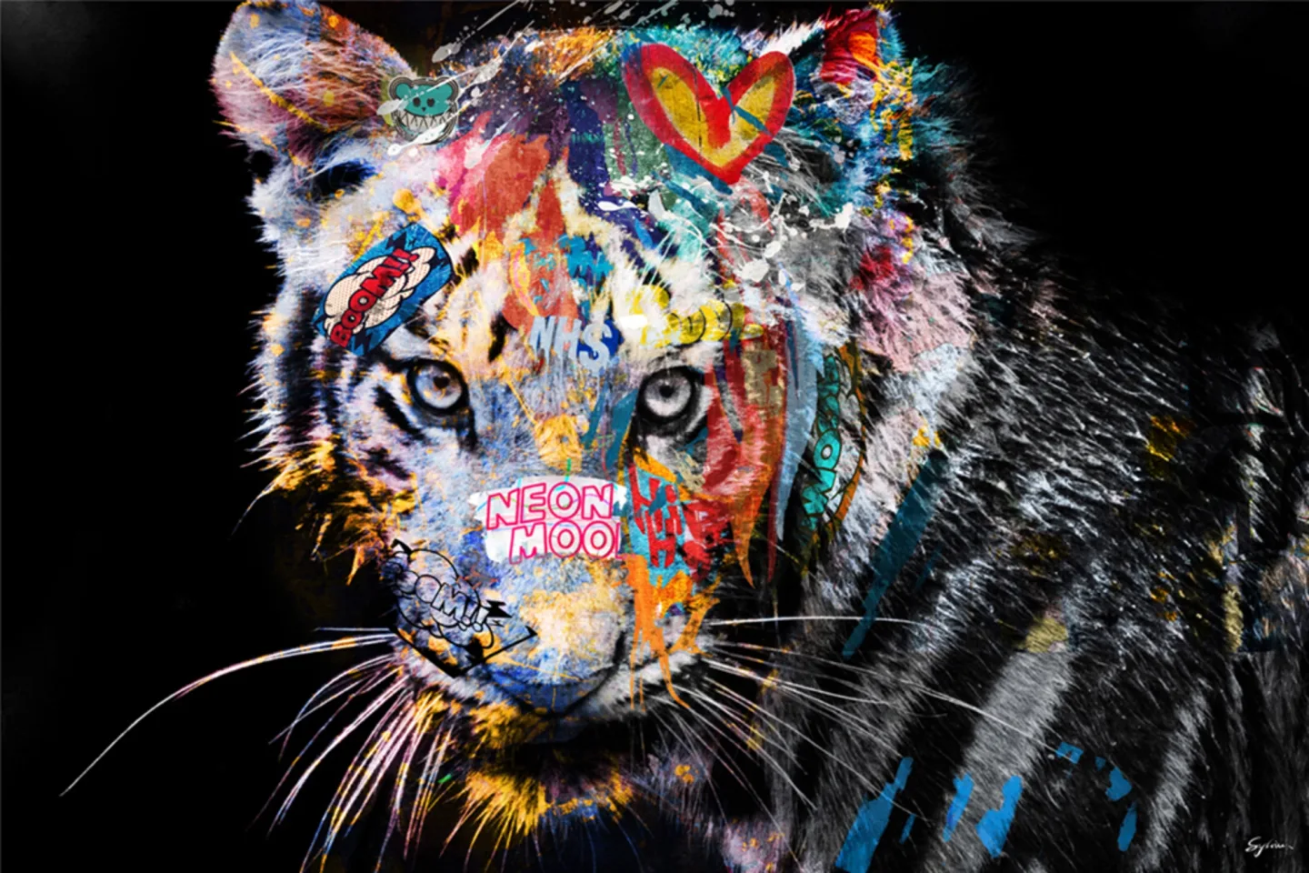 image LAND Gemälde Comic Art "Tiger" | Schubiger Möbel
