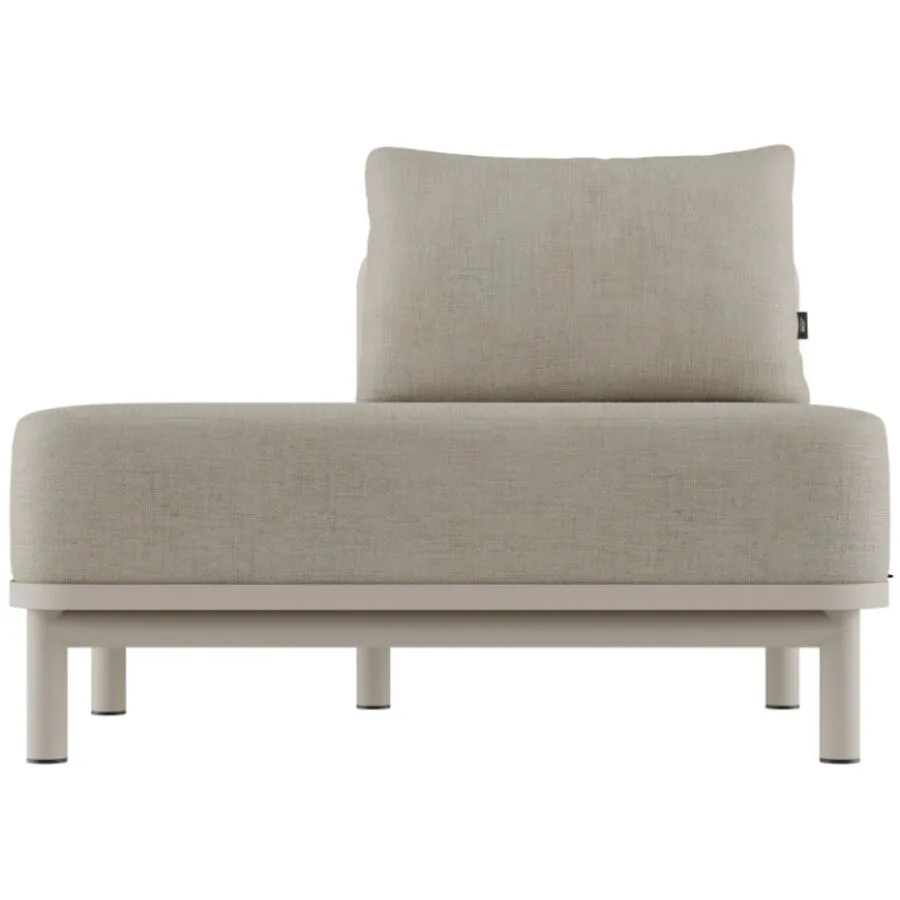 SACKit Loungeelement Kirra Sand Aluminium/80% Olefin und 20% recyceltes Olefin-Polyester 1 B 77.5 T 106 cm