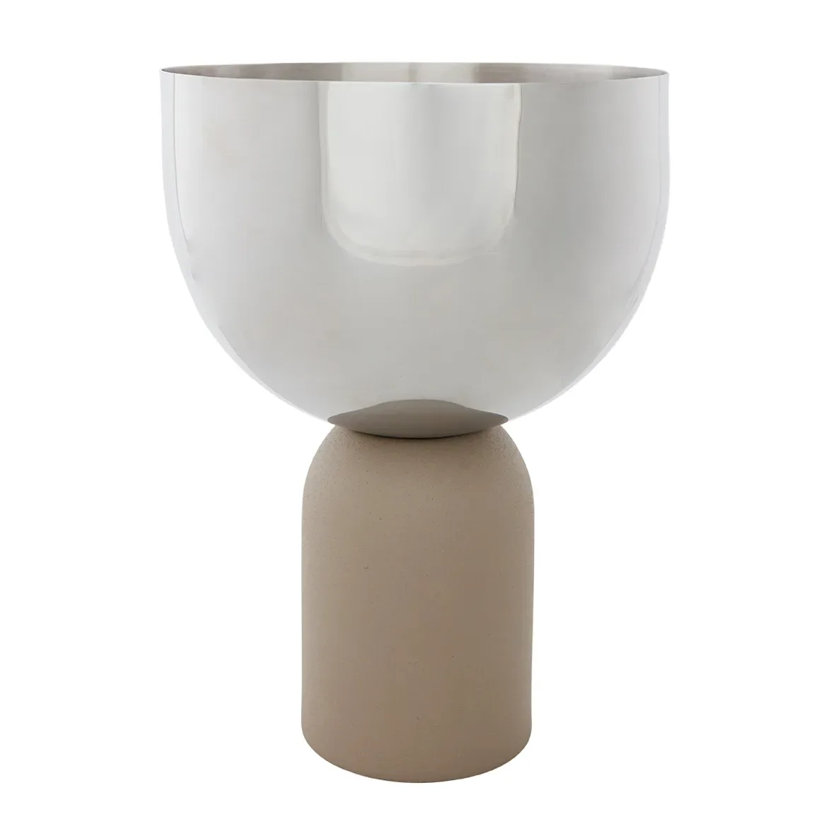AYTM Torus Blumentopf Ø17cm Silver-taupe