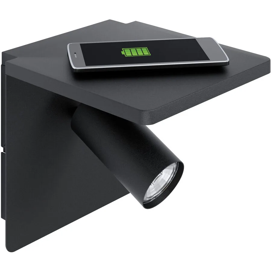 Eglo Wandlampe Ciglie Schwarz Aluminium/Stahl 18 cm