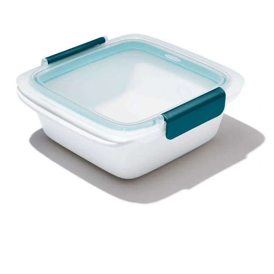 OXO Lunchbox Good Grips weiss/blau Polypropylen/Silikon Silikon Mikrowellen- und spülmaschinenfest 1 l