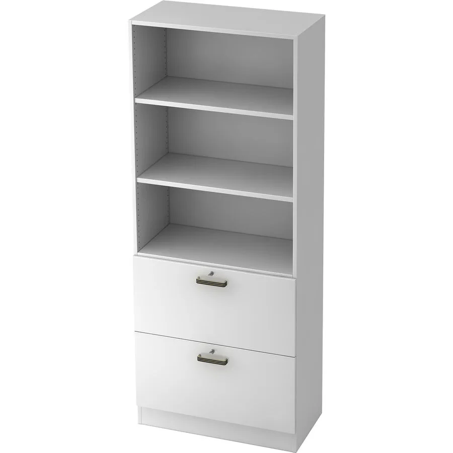 Regal Office weiss Holzwerkstoff B 80 cm H 200.4 cm